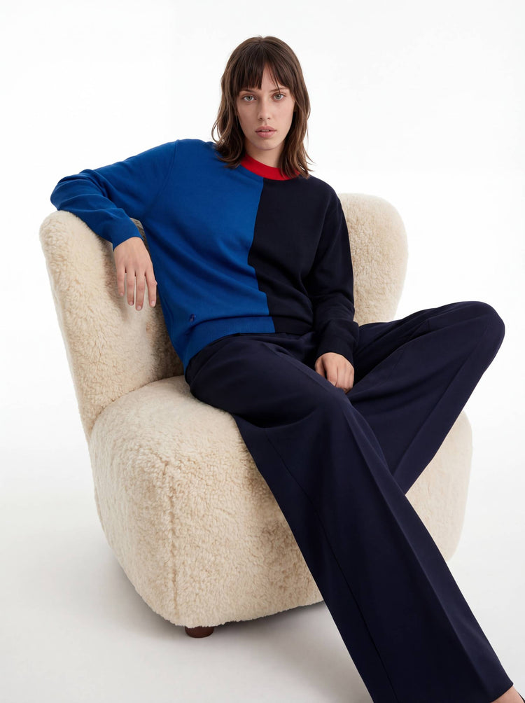The Colourblock Crewneck Jumper
