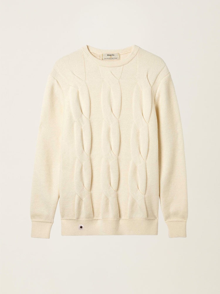 The Cable Knit Raw White Image