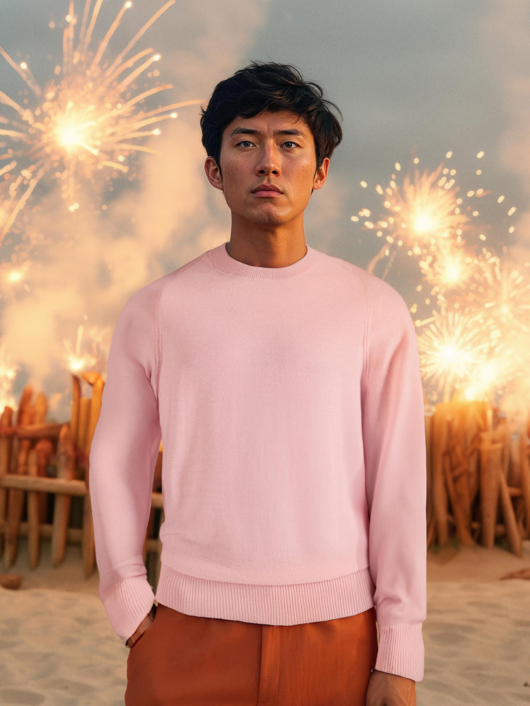 The Crewneck Light Candyfloss Pink Image
