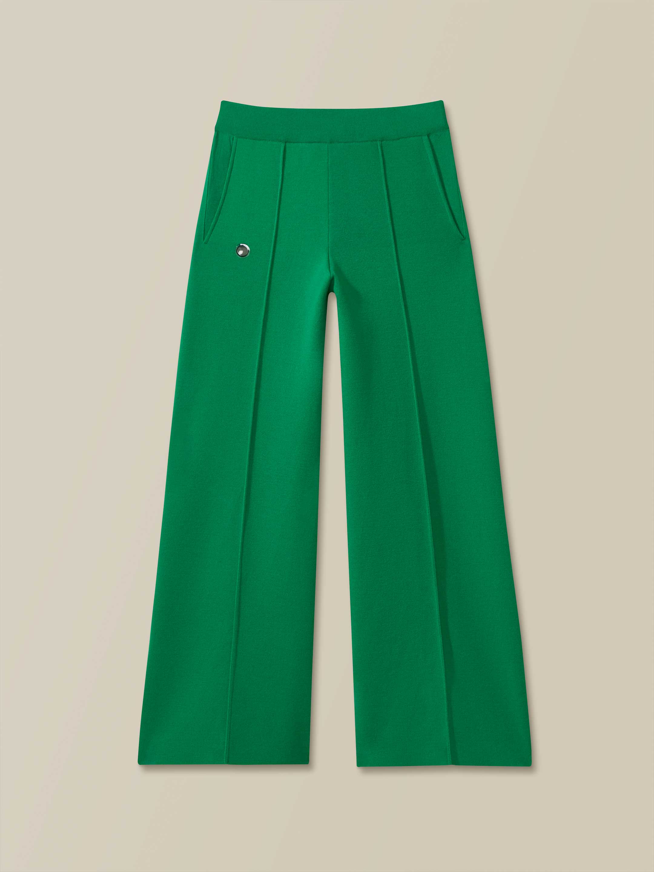 Women Bottle-Green High-Rise Trouser