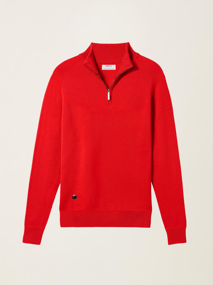 The Half Zip Poppy Red Image
