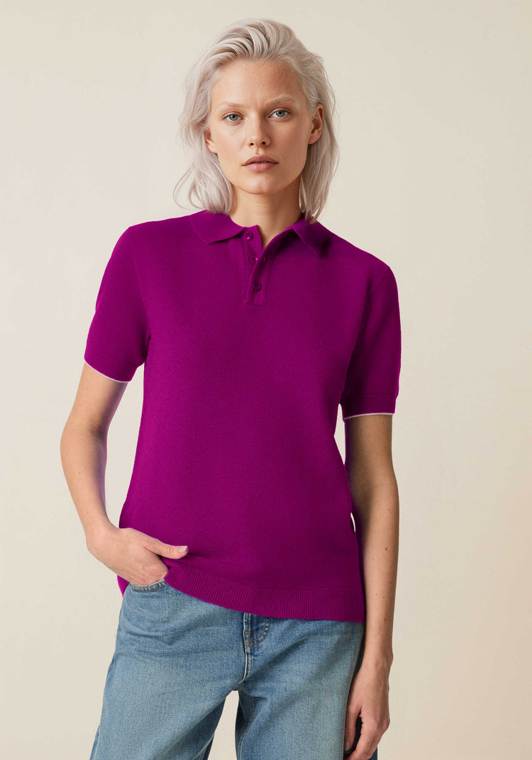 The Pique Polo Royal Purple Image