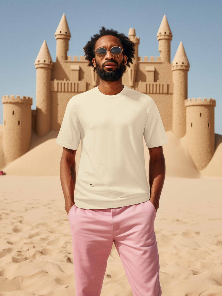 The Knitted T-Shirt Raw White Image