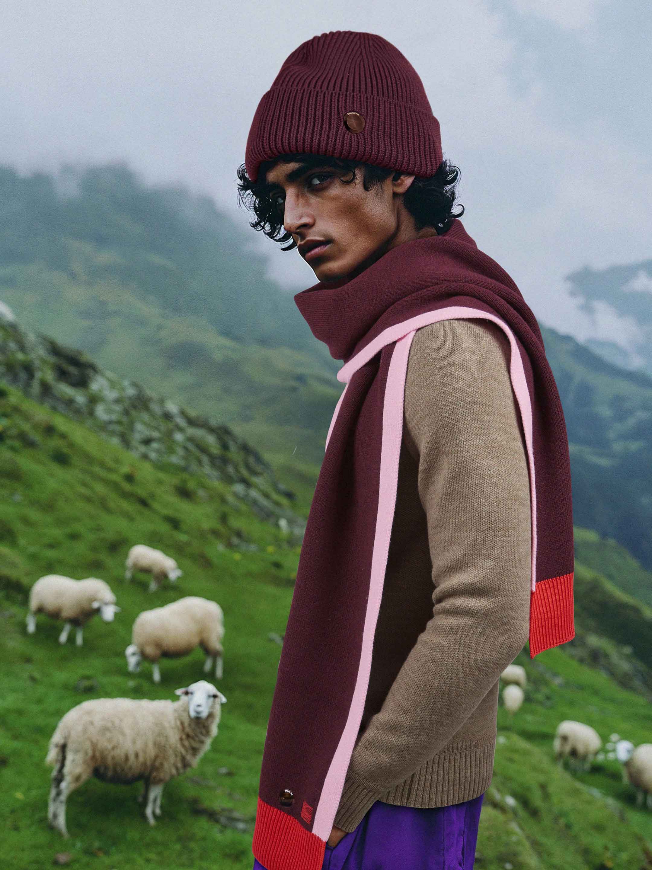 Konini Burgundy Knitted Beanie 2.0 Men's/Women's Sheep Inc