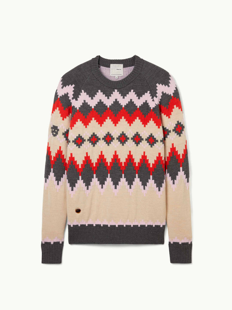 The Diamond Fair Isle Slate Grey Image