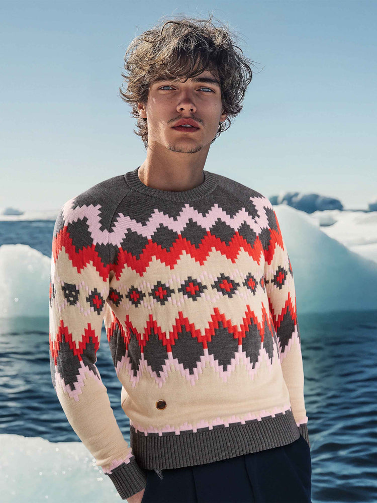 The Diamond Fair Isle Slate Grey Image