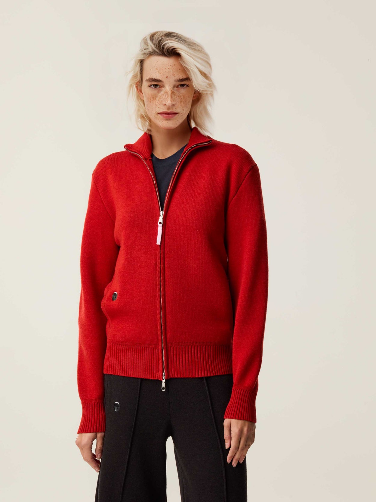 The Everyday Zip Through Tomato Red Female Image