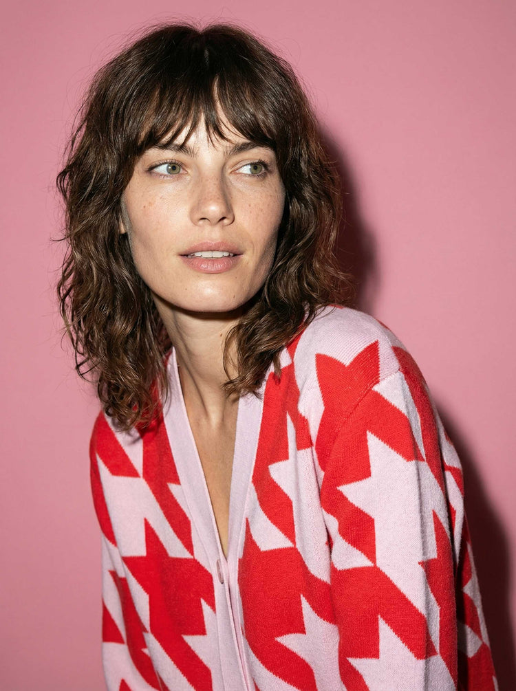 The Sheepstooth Cardigan Candyfloss Pink Image