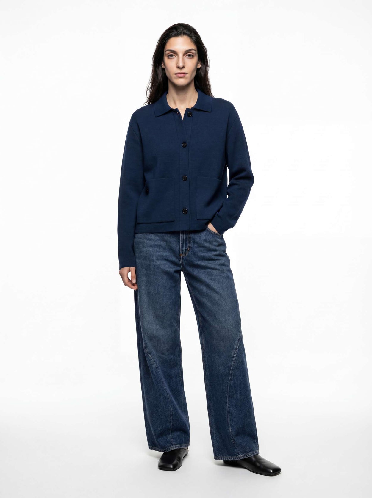 The Chore Jacket Tasman Blue Female Image