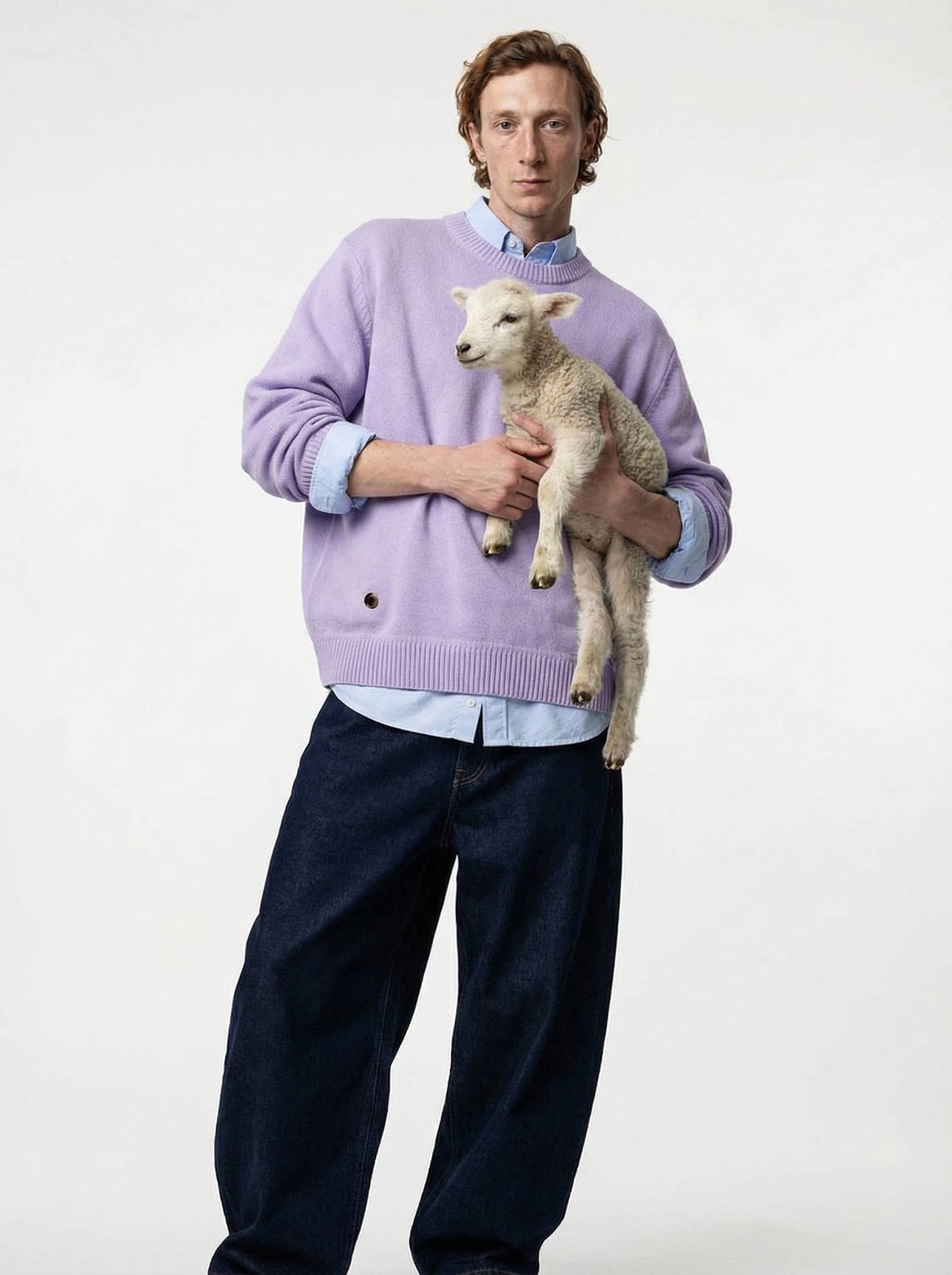 The Original Crewneck Lupin Lilac Male Image