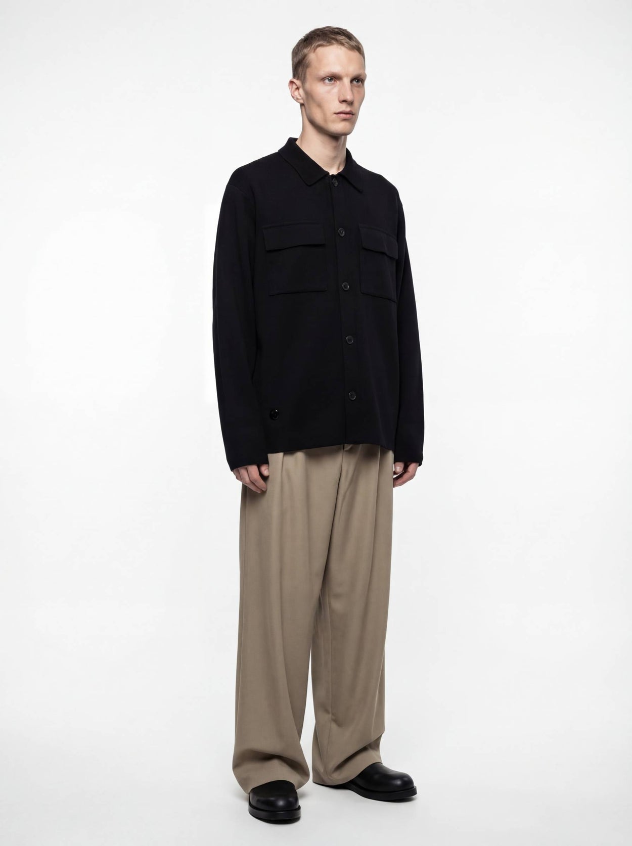 The Over Shirt Anthracite Black Male Image