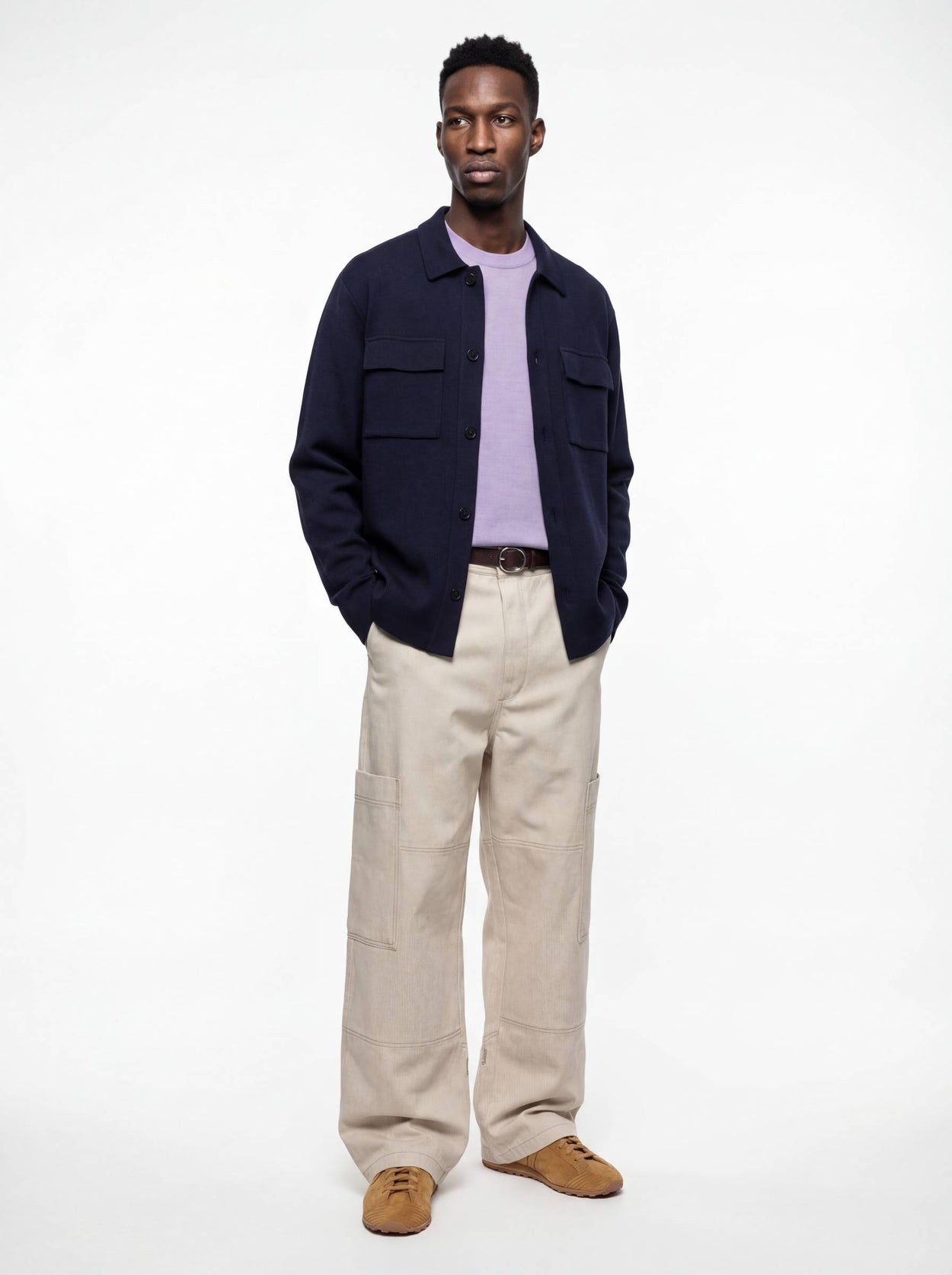 The Over Shirt Pacific Blue Male Image