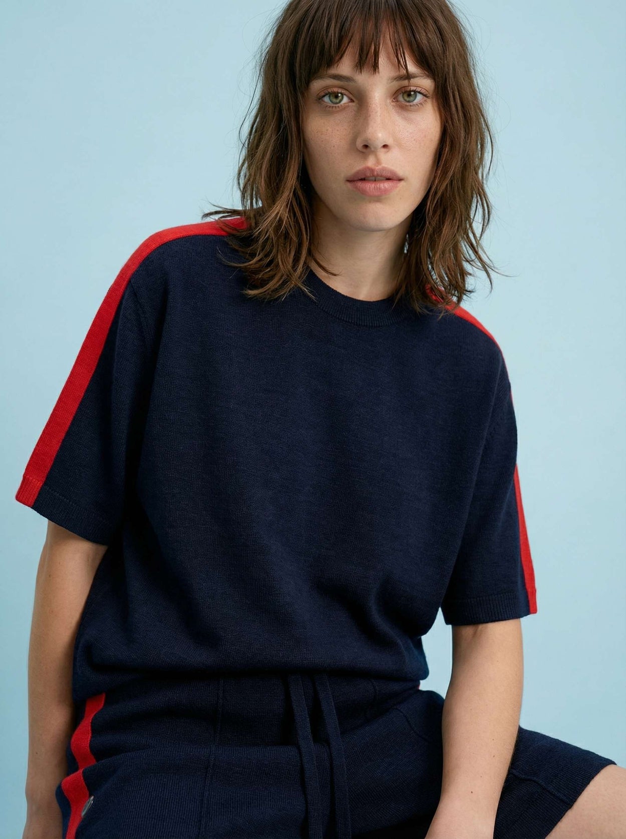 The Silhouette T-Shirt Pacific Blue Female Image