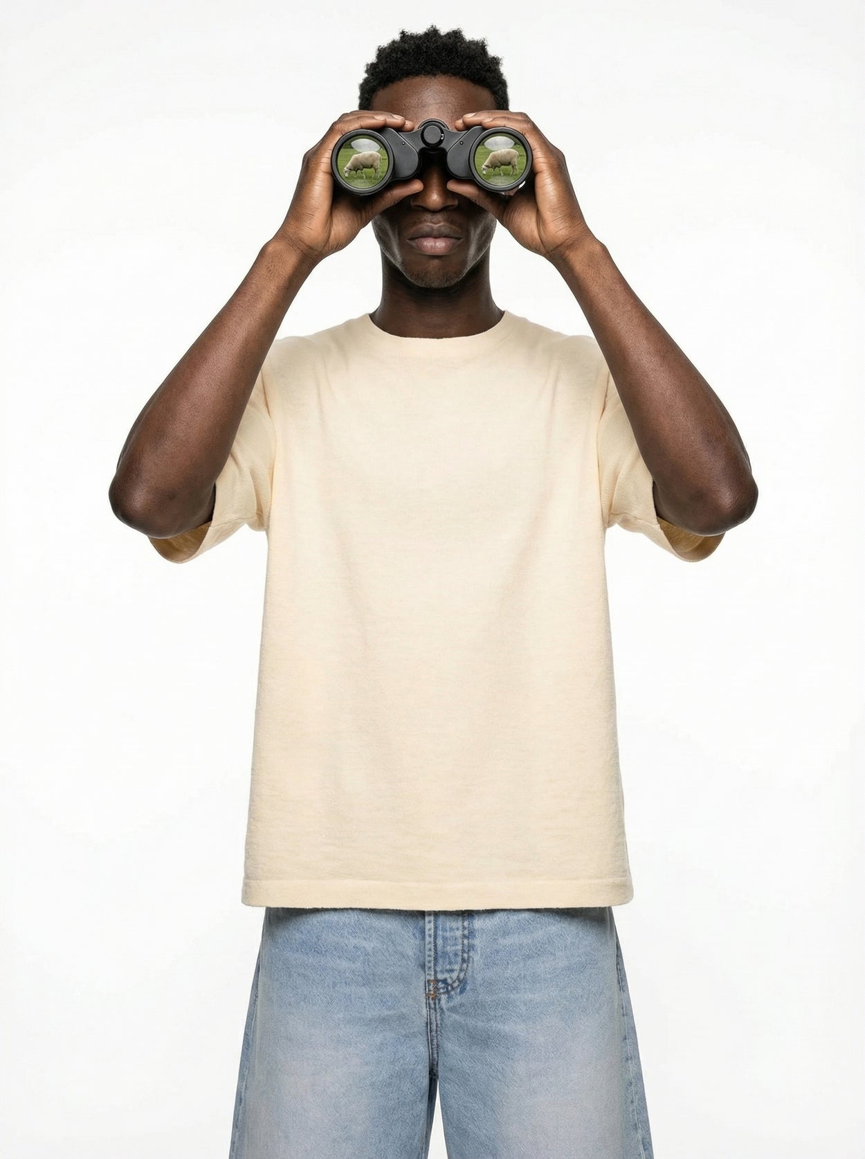 The Ultra-Light T-Shirt Almond White Male Image