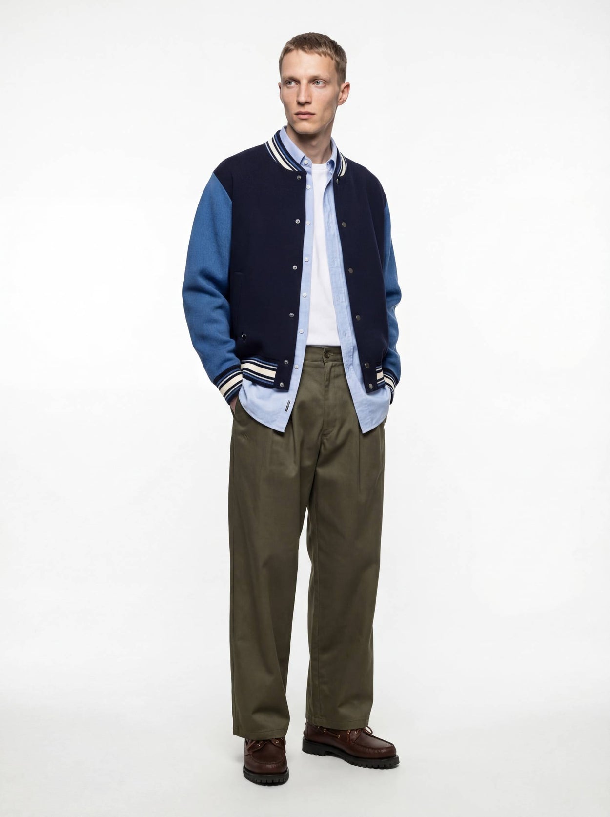 The Varsity Jacket Pacific Blue Male Image