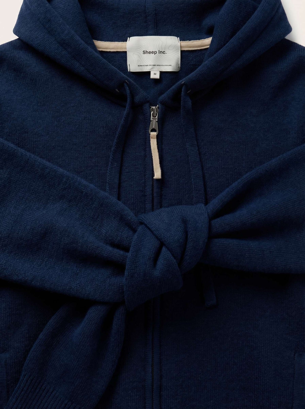 The Signature Merino Zip Hoodie Atlantic Blue Image