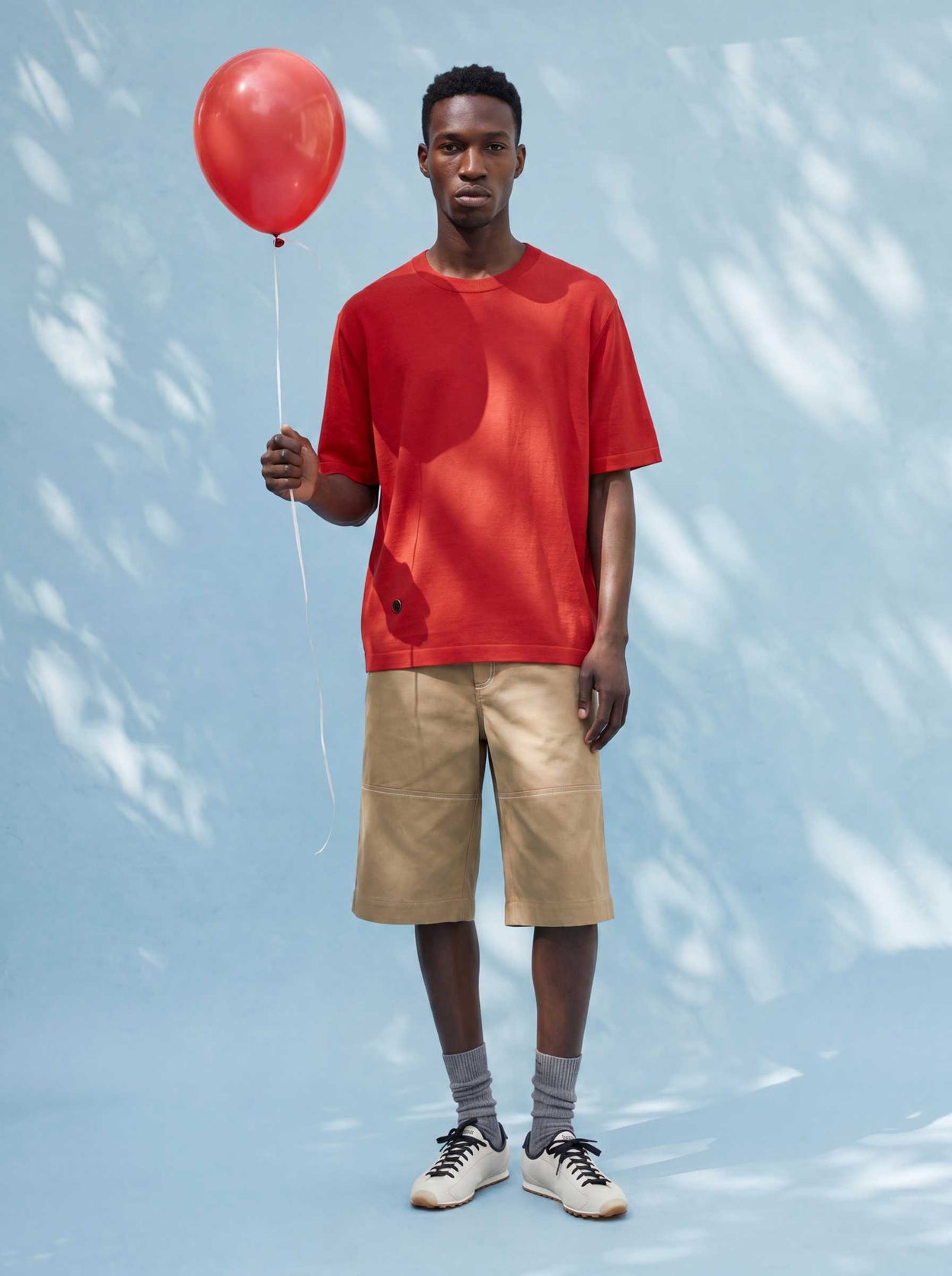 The Fine Knit T-Shirt Poppy Red Male Image