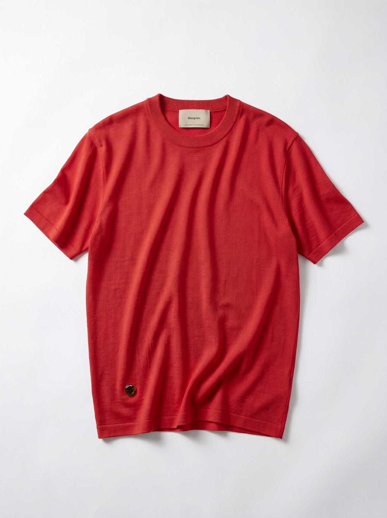 The Fine Knit T-Shirt Poppy Red Image