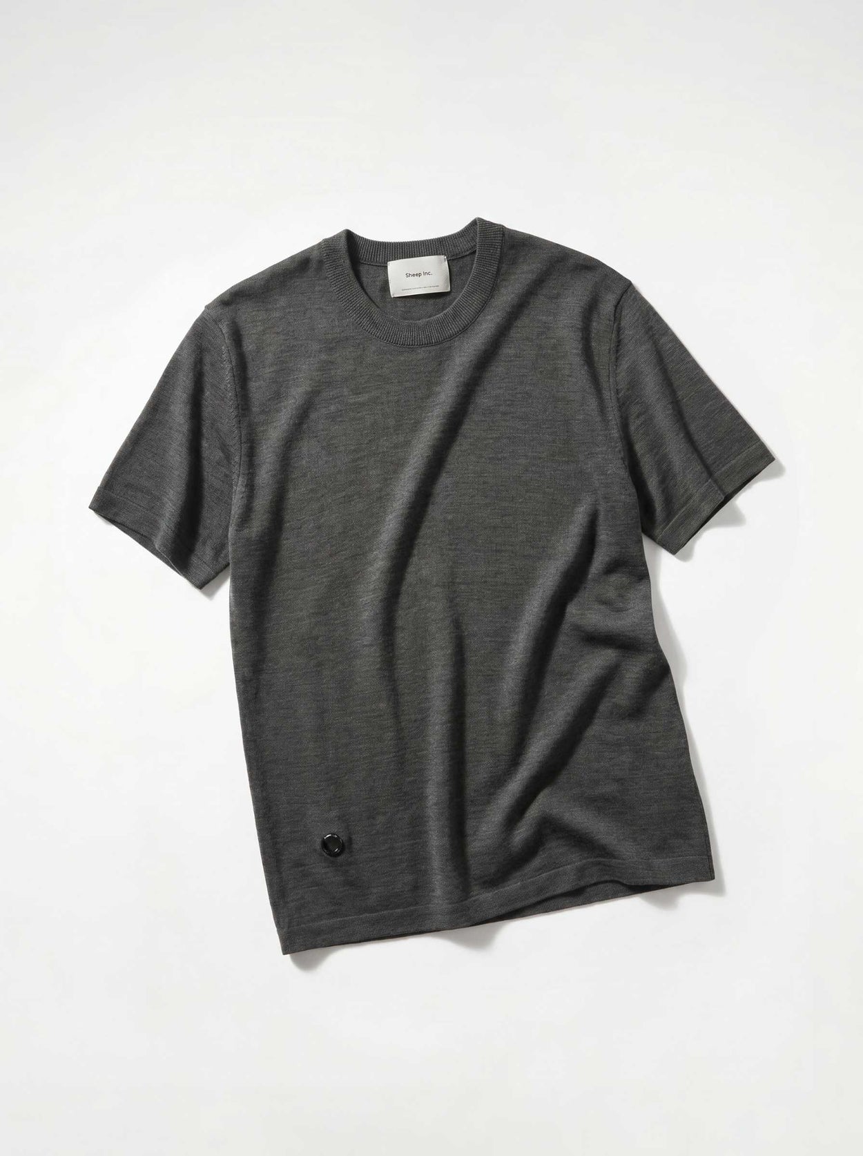 The Fine Knit T-Shirt Slate Grey Image