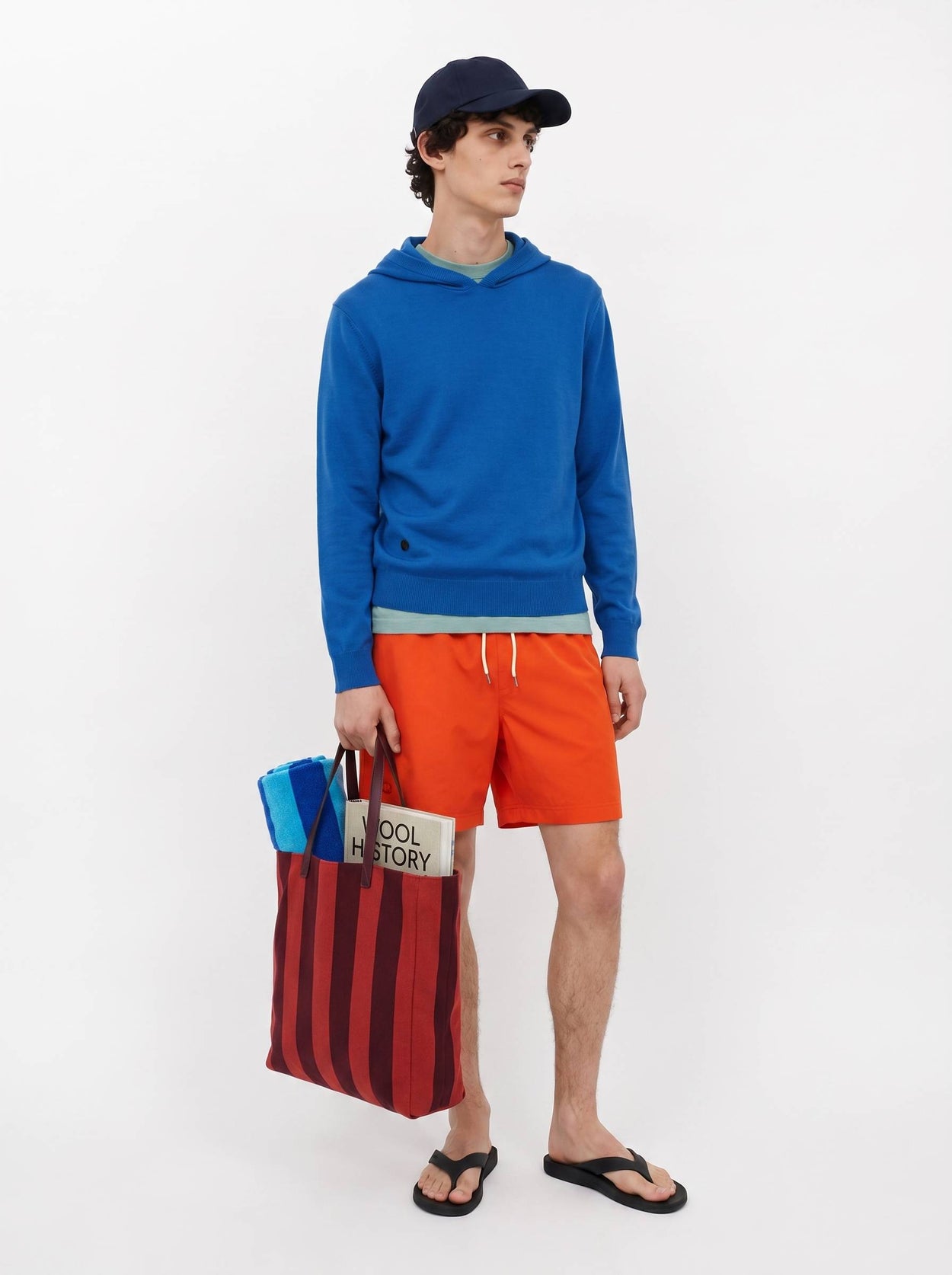 The Merino Pull-On Swim Short Burnt Orange Male Image