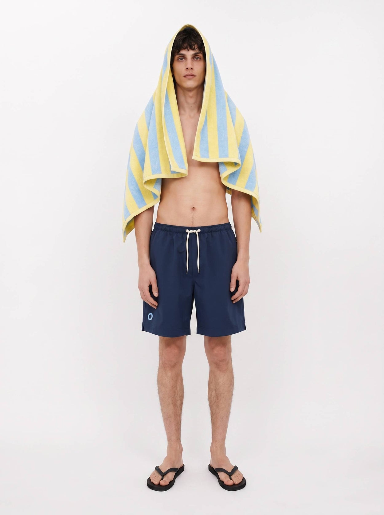 The Merino Pull-On Swim Short Pacific Blue Male Image