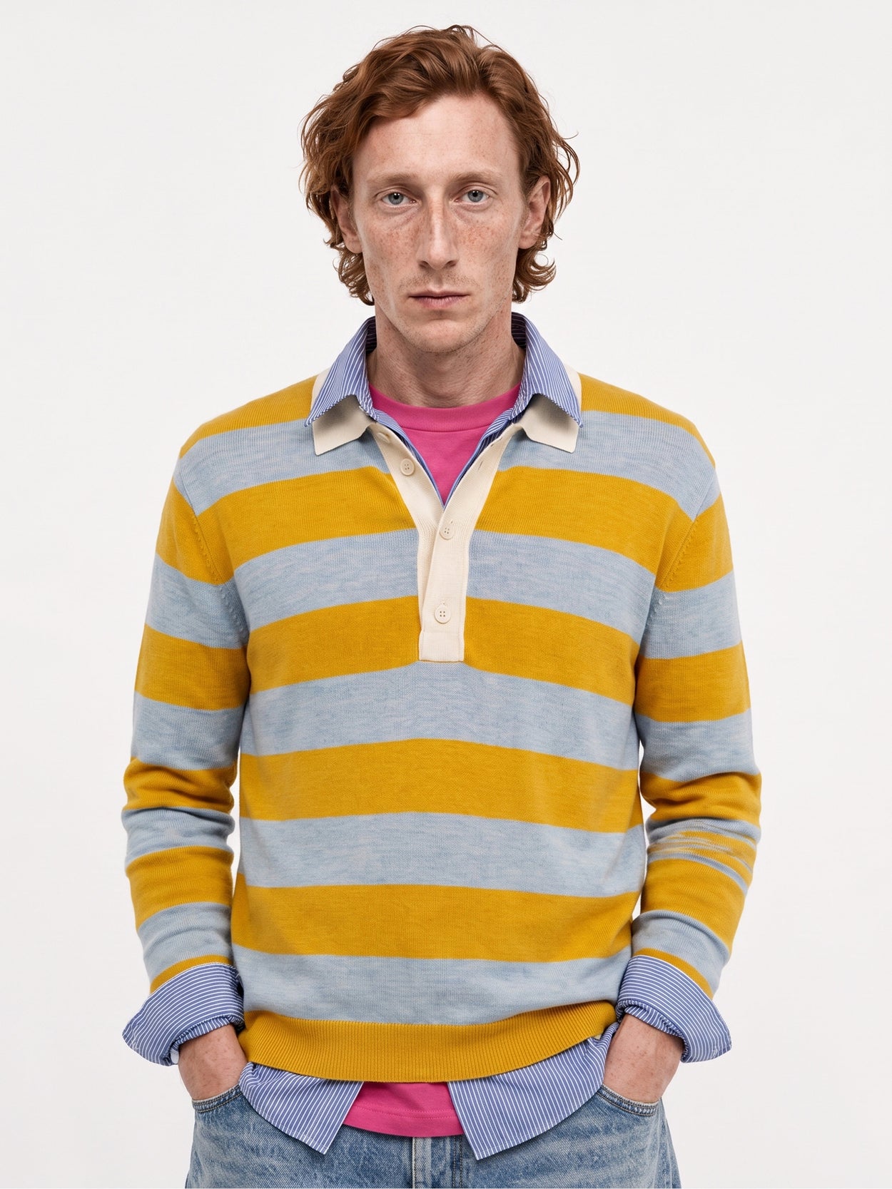 The Rugby Polo Sunflower Yellow Male Image