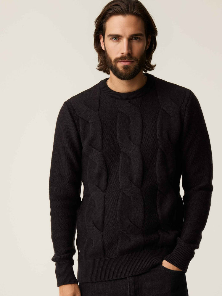 The Cable Knit Anthracite Black Image