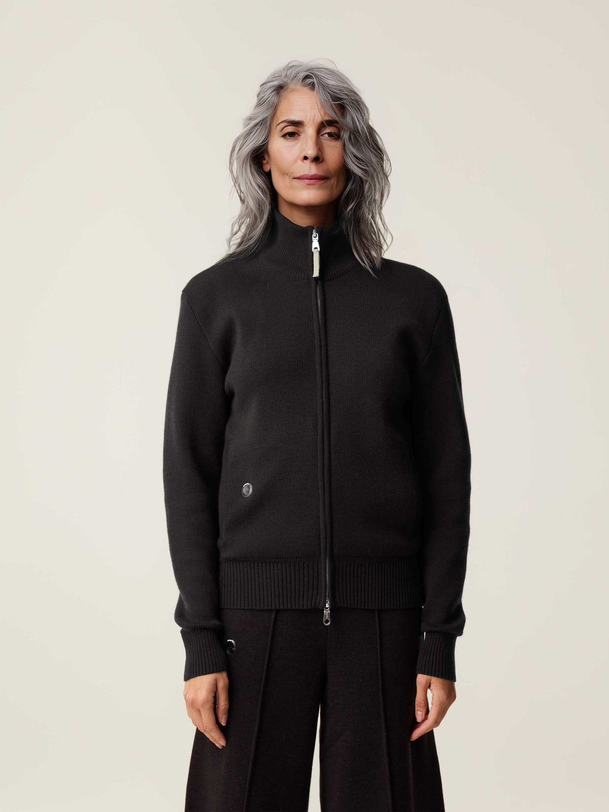 The Everyday Zip Through Anthracite Black Female Image