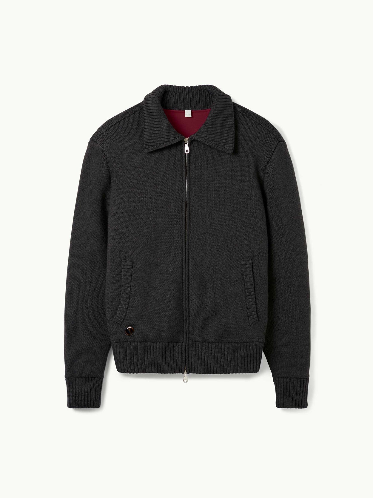 The Knitted Bomber Anthracite Black Image