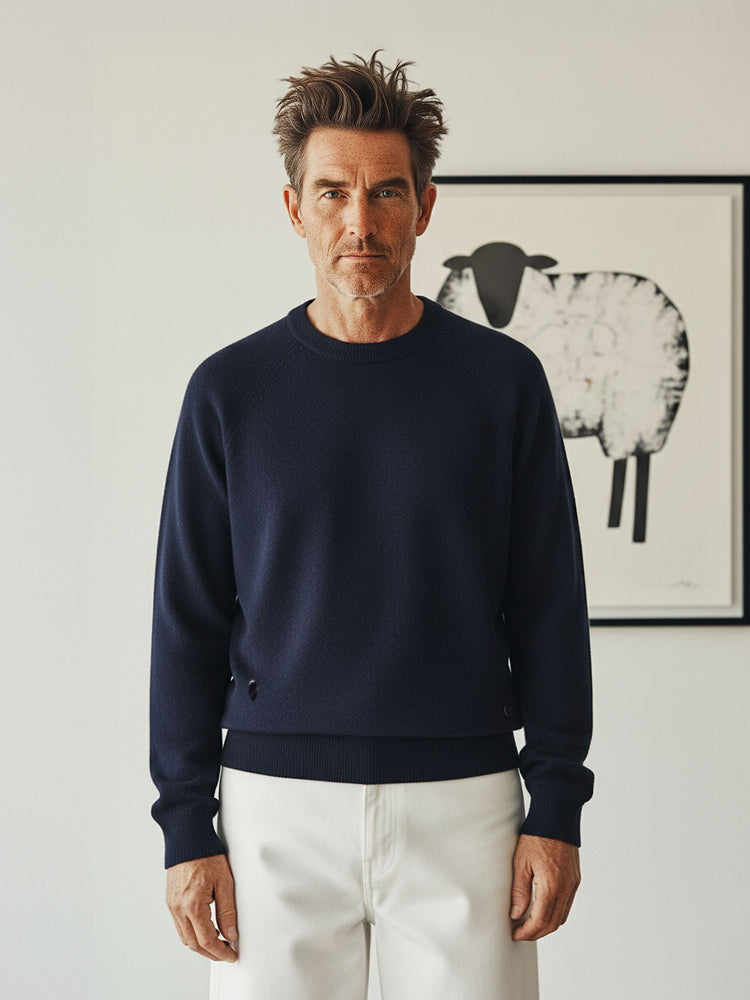 The Crewneck Light Pacific Blue Image