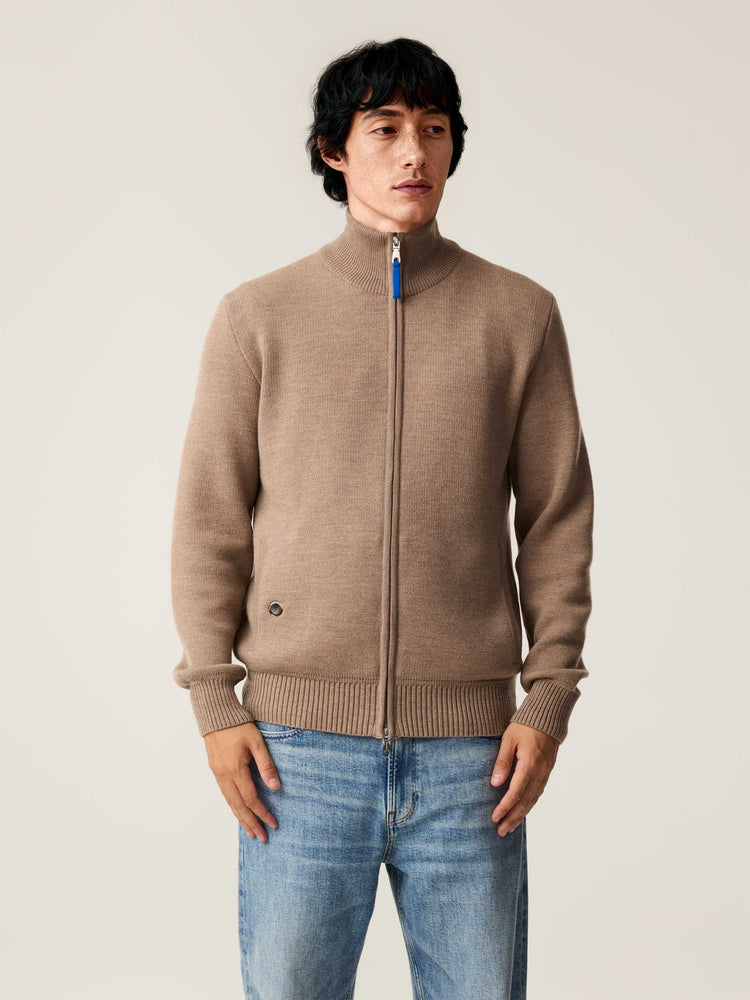 The Everyday Zip Through Fawn Brown Image