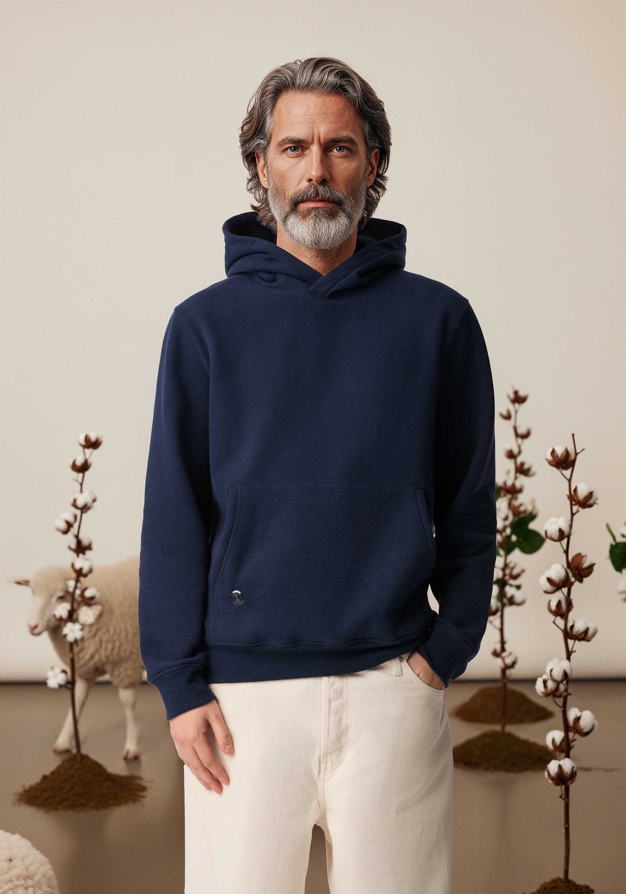 The Fibregen Hoodie Storm Blue Male Image