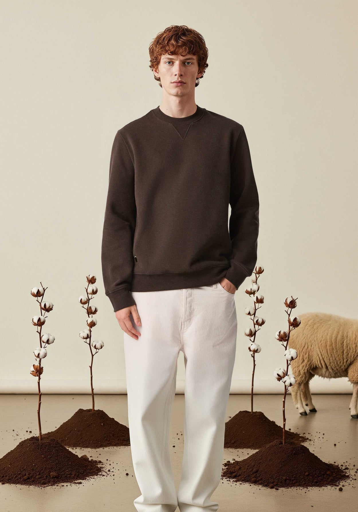 The Fibregen Sweatshirt Deep Earth Male Image