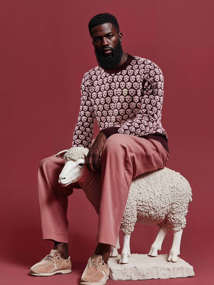 The Flock Crewneck Konini Burgundy Image