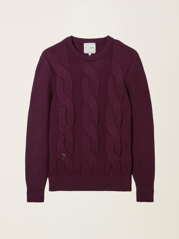 The Cable Knit Konini Burgundy Image