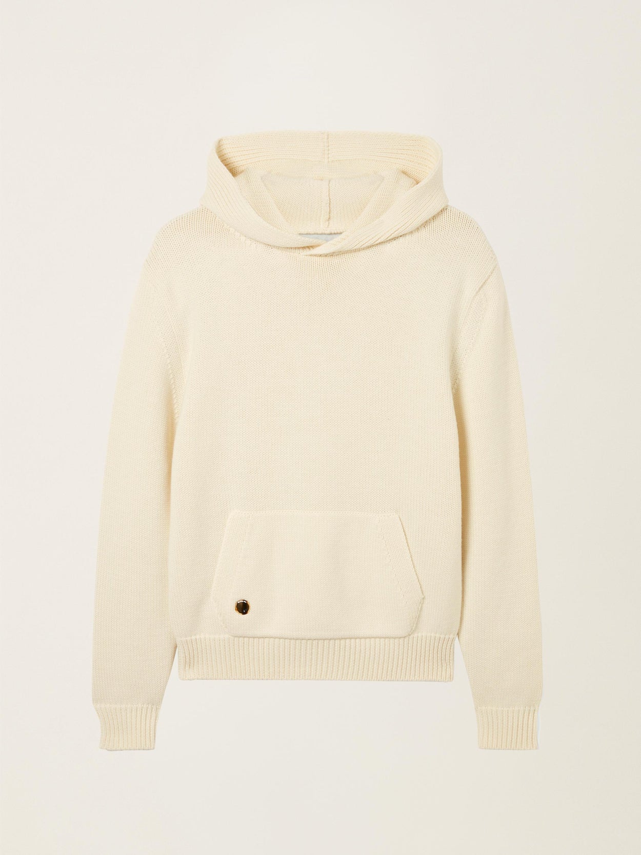 The Chunky Knit Hoodie Raw White Image
