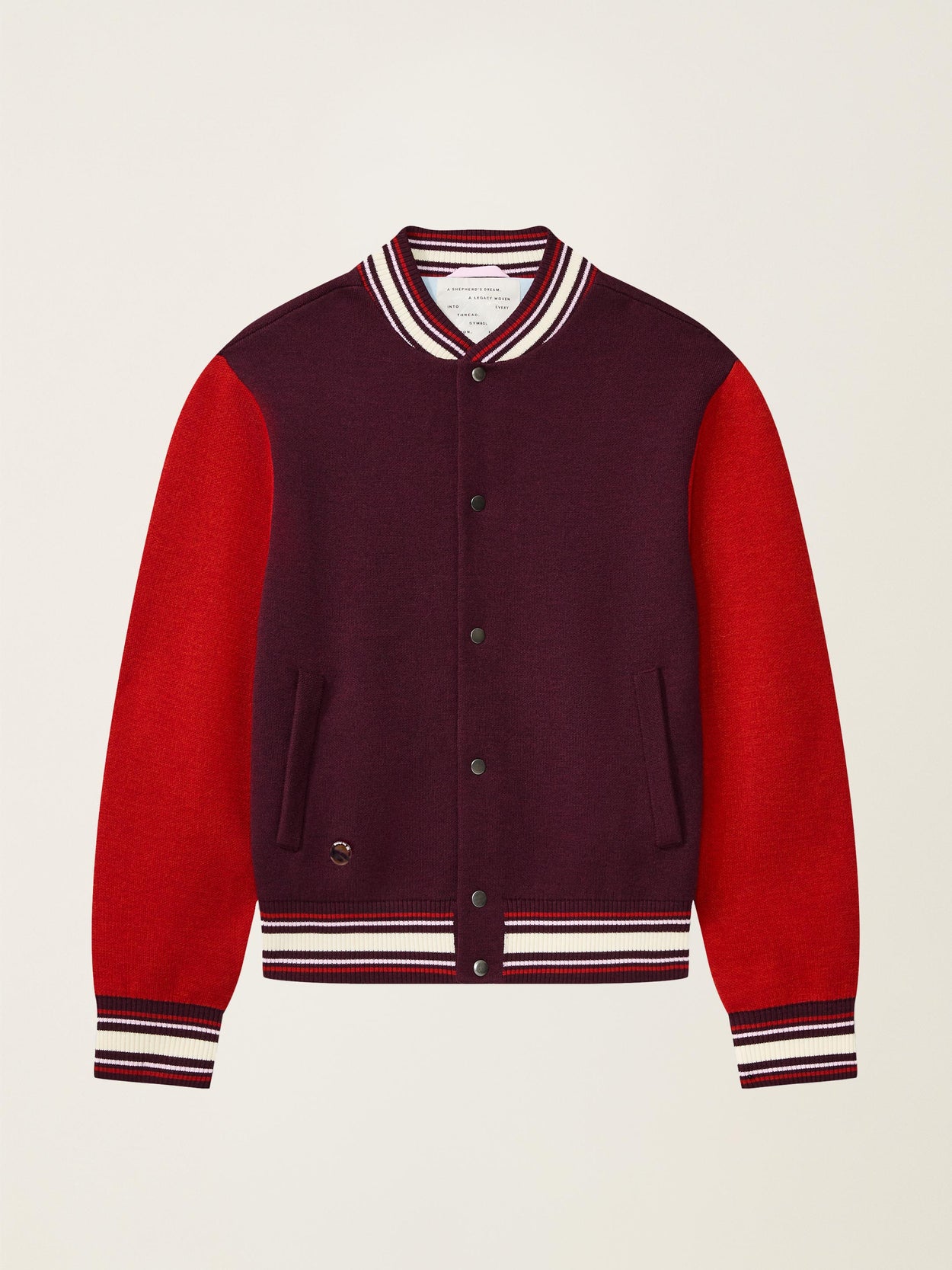 The Varsity Jacket Konini Burgundy Image