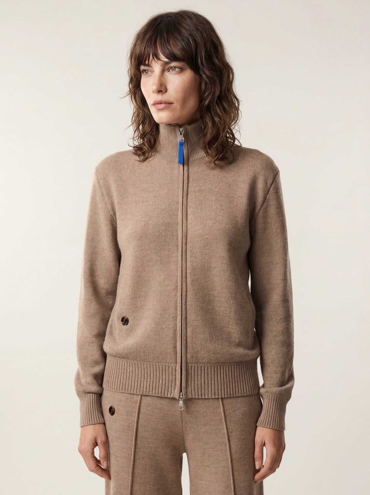 The Everyday Zip Through Fawn Brown Image