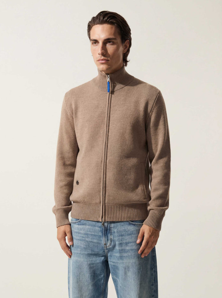 The Everyday Zip Through Fawn Brown Image