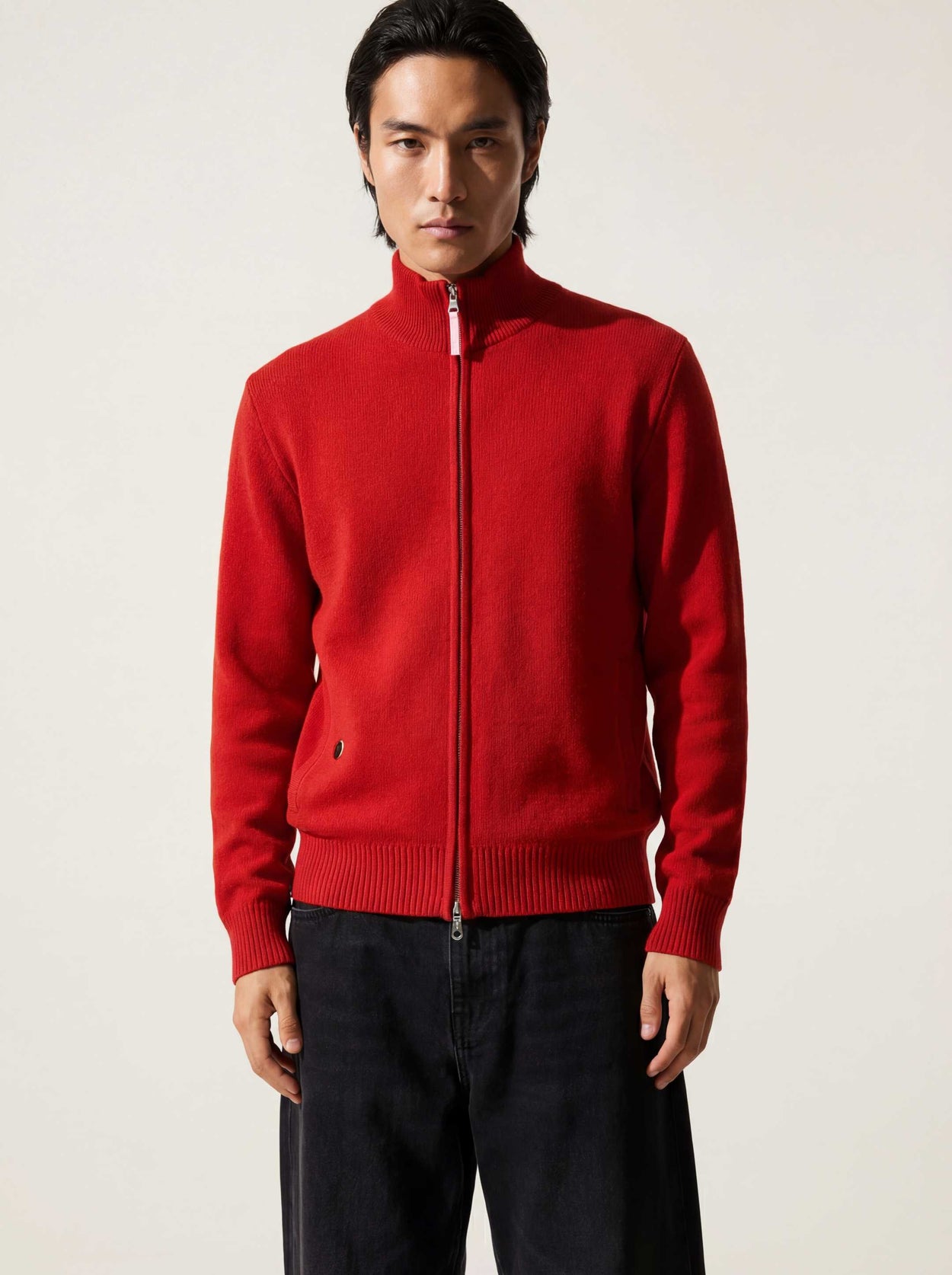 The Everyday Zip Through Tomato Red Male Image