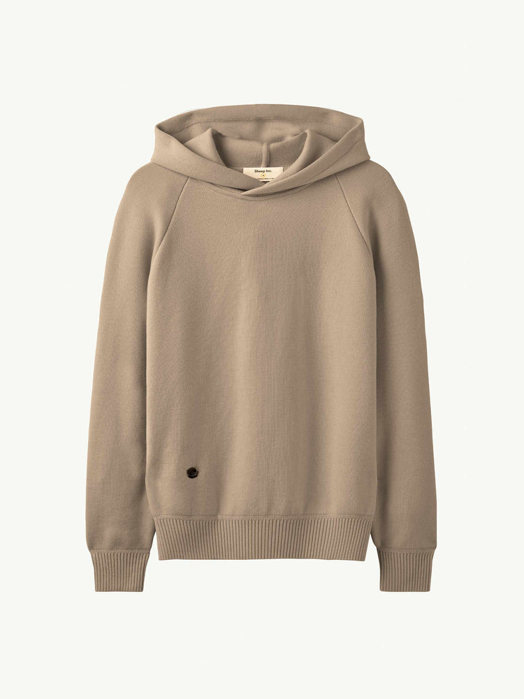 Vaudet Wool Pullover Hoodie for Men - Brown main image 0