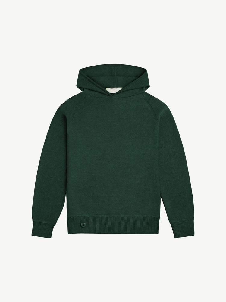 Green Clothing Sサイズウールセーター Women's Green Merino Wool Knitwear - Stain Resistant - Sheep Inc