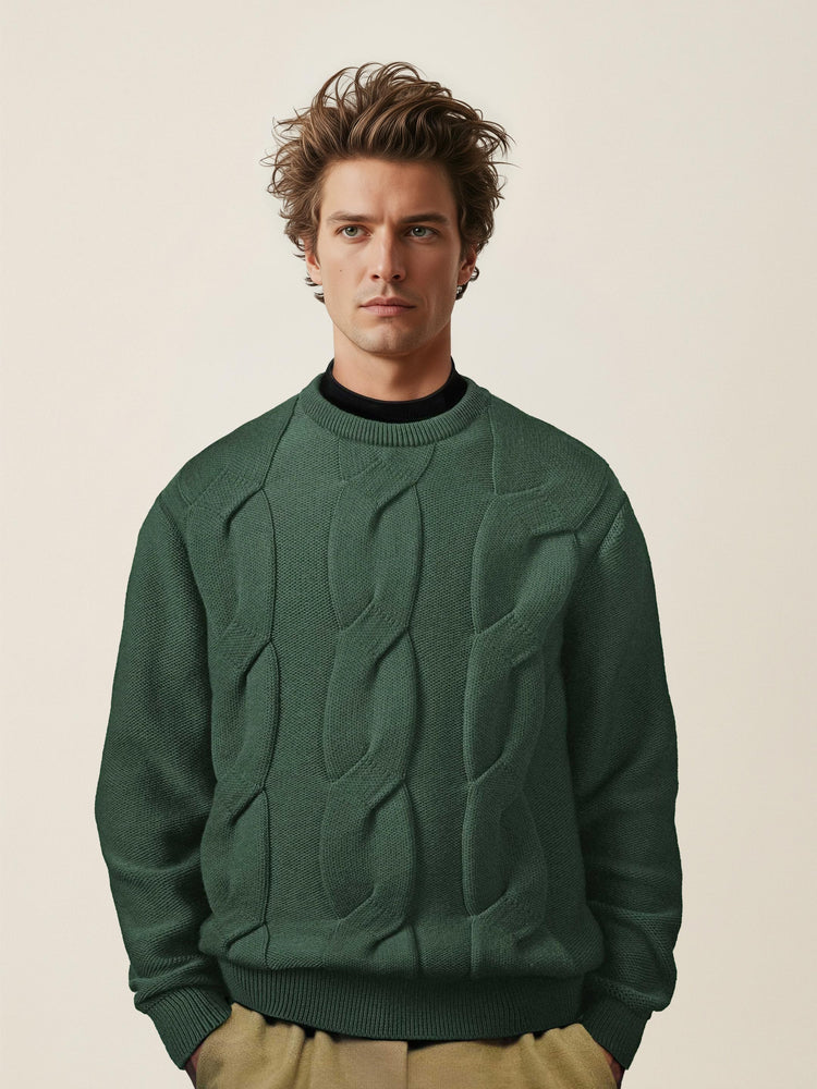 The Cable Knit Emerald Green Image