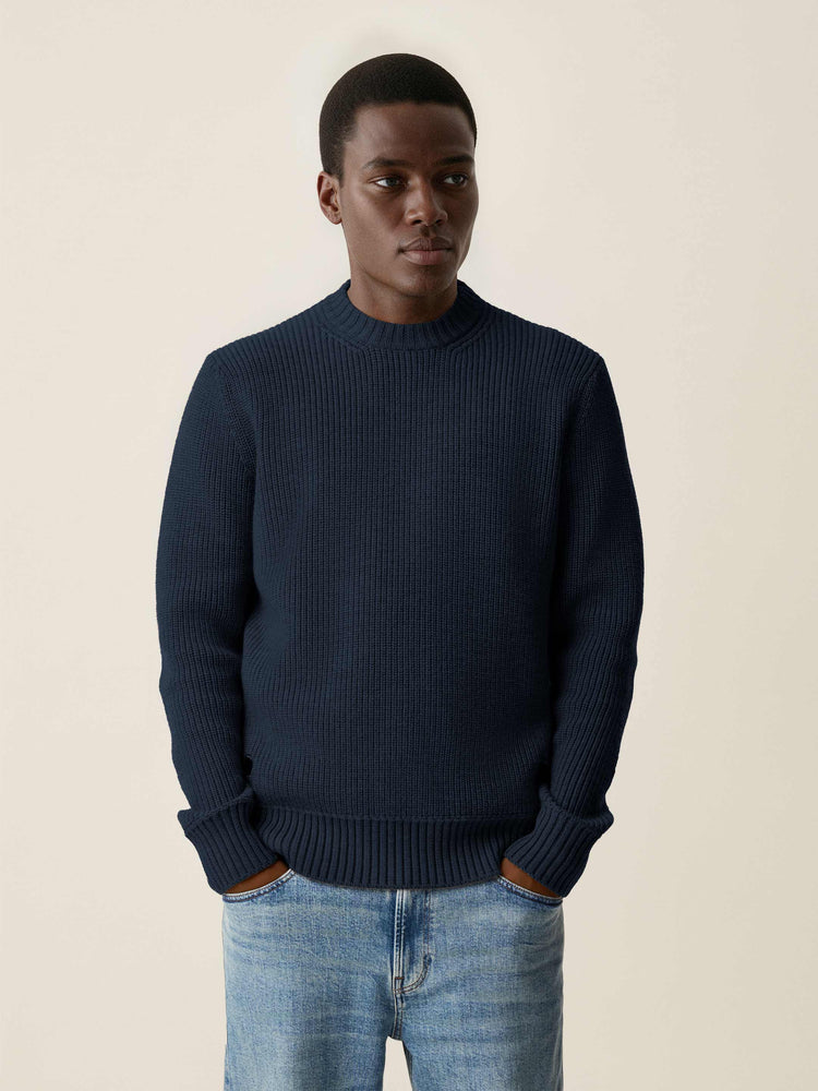 The Shepherd's Knit Crewneck Pacific Blue Image