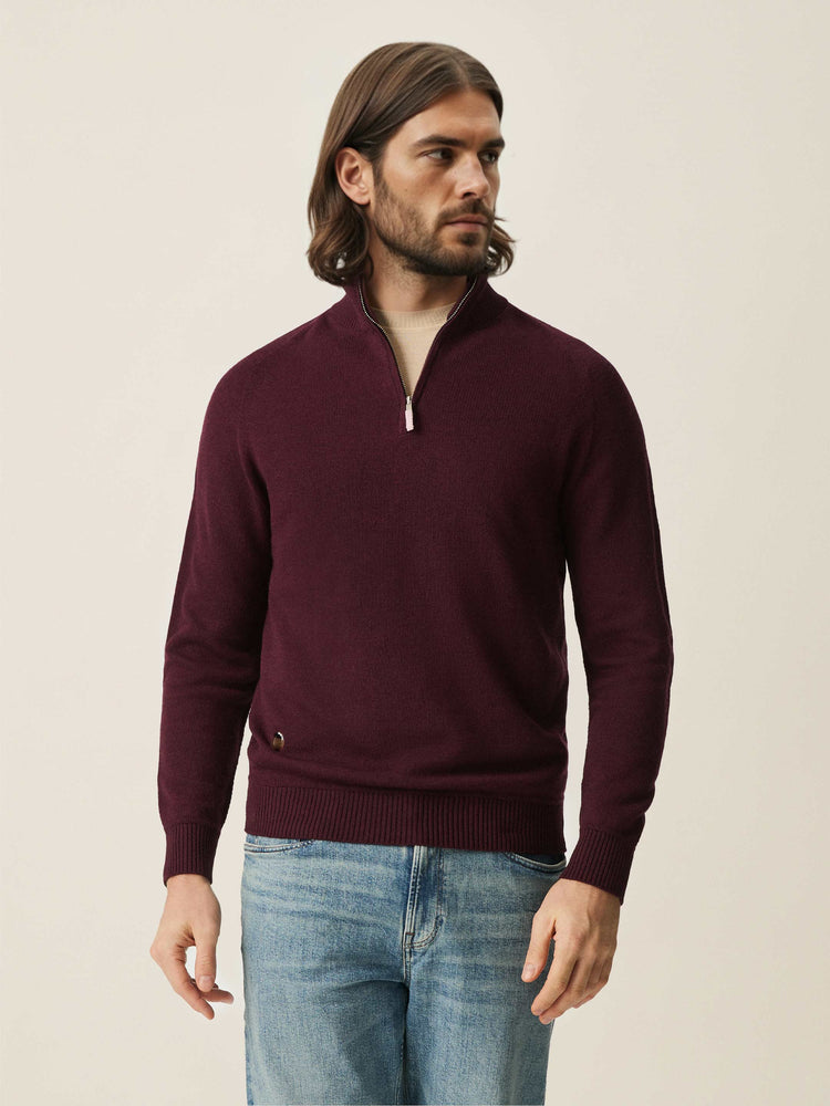 The Half Zip Konini Burgundy Image
