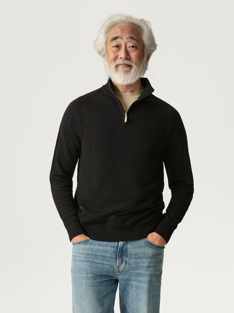 The Half Zip Anthracite Black Image