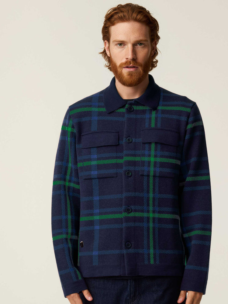 The Plaid Over Shirt Pacific Blue Image