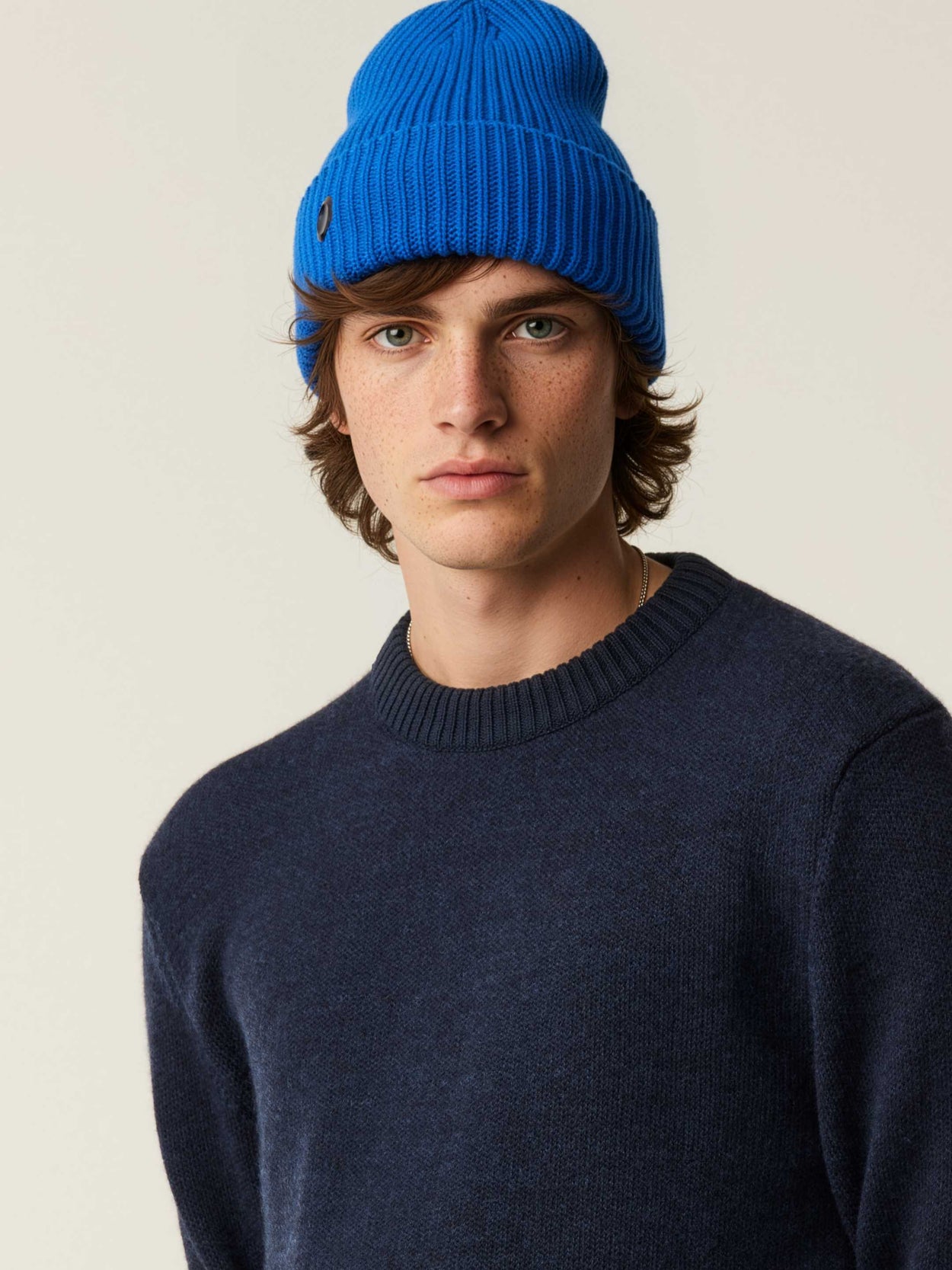 The Iconic Beanie Cobalt Blue Male Image
