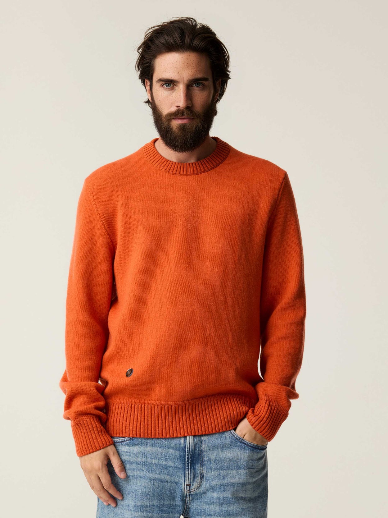 The Original Crewneck Burnt Orange Male Image