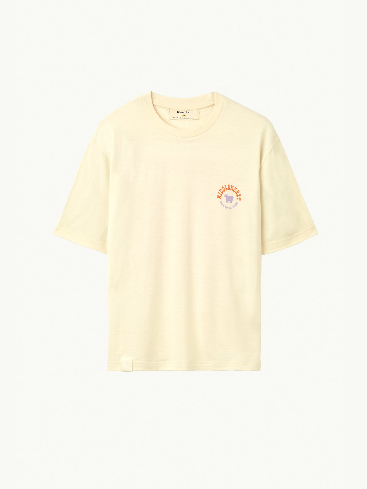 The Pasture Print T-Shirt: Middlehurst Station Raw White Image